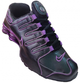 Tênis Nike Shox NZ Preto Roxo e Cromado MOD:10661