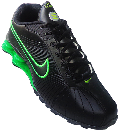 Nike Shox Turbo V Preto e Verde Limão MOD:10501