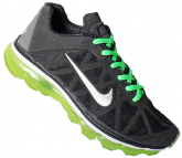 Tênis Nike Air Max 2011 Preto e Verde MOD:10709