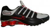 Tênis Nike Shox NZ  Preto Branco e vermelho Cromado MOD:032