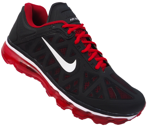 Tênis Nike Air Max 2011 Preto e Vermelho MOD:10315