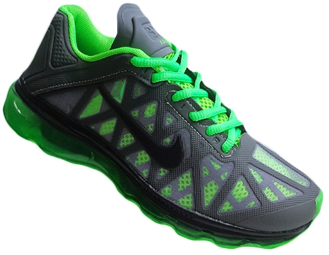 Tênis Nike Air Max 2011 Grafite e Verde MOD:10528