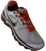 Nike Air Max Flywire 2010 Branco, Preto e Laranja MOD:01