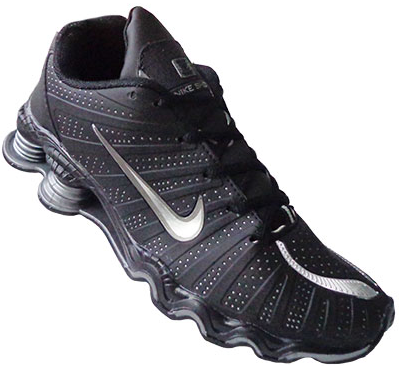 Tênis Nike Shox 12 Preto e Prata MOD:10688