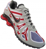 Tênis Nike Shox Turbo 13 Cinza Preto e Vermelho MOD:10393