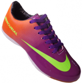 Tênis Futsal Nike Mercurial Vortex Roxo e Laranja MOD:10721