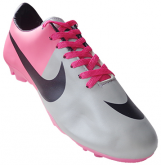 Chuteira Nike Mercurial Rosa e Prata MOD:10666